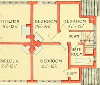 An illustration from The modern home; a book of British domestic architecture for moderate incomes; a companion volume to "The British home of to-day"; (1906)