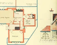 An illustration from The modern home; a book of British domestic architecture for moderate incomes; a companion volume to "The British home of to-day"; (1906)