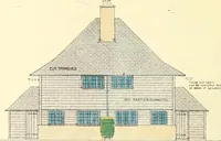 An illustration from The modern home; a book of British domestic architecture for moderate incomes; a companion volume to "The British home of to-day"; (1906)