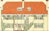 An illustration from The modern home; a book of British domestic architecture for moderate incomes; a companion volume to "The British home of to-day"; (1906)