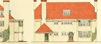 An illustration from The modern home; a book of British domestic architecture for moderate incomes; a companion volume to "The British home of to-day"; (1906)