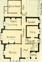 An illustration from The modern home; a book of British domestic architecture for moderate incomes; a companion volume to "The British home of to-day"; (1906)