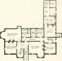 An illustration from The modern home; a book of British domestic architecture for moderate incomes; a companion volume to "The British home of to-day"; (1906)