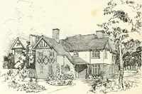 An illustration from The modern home; a book of British domestic architecture for moderate incomes; a companion volume to "The British home of to-day"; (1906)