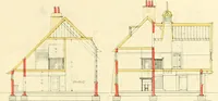 An illustration from The modern home; a book of British domestic architecture for moderate incomes; a companion volume to "The British home of to-day"; (1906)
