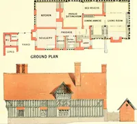 An illustration from The modern home : a book of British domestic architectvre for moderate incomes; a companion volvme to "The British home of to-day" (1906)