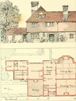 An illustration from The modern home : a book of British domestic architectvre for moderate incomes; a companion volvme to "The British home of to-day" (1906)
