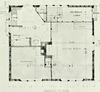 An illustration from The modern home : a book of British domestic architectvre for moderate incomes; a companion volvme to "The British home of to-day" (1906)