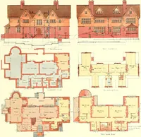 Picture 193 of 304 from The modern home : a book of British domestic architectvre for moderate incomes; a companion volvme to "The British home of to-day" (1906), leaf 144