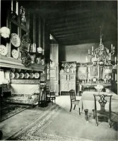 An illustration from The modern home : a book of British domestic architectvre for moderate incomes; a companion volvme to "The British home of to-day" (1906)