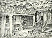 An illustration from The modern home : a book of British domestic architectvre for moderate incomes; a companion volvme to "The British home of to-day" (1906)