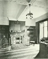 An illustration from The modern home : a book of British domestic architectvre for moderate incomes; a companion volvme to "The British home of to-day" (1906)