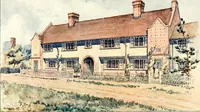 An illustration from The modern home : a book of British domestic architectvre for moderate incomes; a companion volvme to "The British home of to-day" (1906)