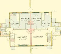 An illustration from The modern home : a book of British domestic architectvre for moderate incomes; a companion volvme to "The British home of to-day" (1906)