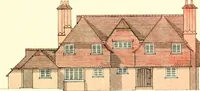 An illustration from The modern home : a book of British domestic architectvre for moderate incomes; a companion volvme to "The British home of to-day" (1906)