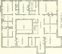 An illustration from The modern home : a book of British domestic architectvre for moderate incomes; a companion volvme to "The British home of to-day" (1906)