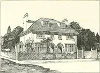 An illustration from The modern home : a book of British domestic architectvre for moderate incomes; a companion volvme to "The British home of to-day" (1906)