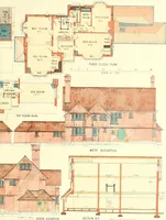 An illustration from The modern home : a book of British domestic architectvre for moderate incomes; a companion volvme to "The British home of to-day" (1906)