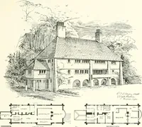 An illustration from The modern home : a book of British domestic architectvre for moderate incomes; a companion volvme to "The British home of to-day" (1906)