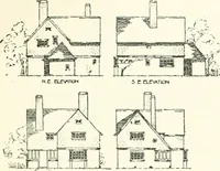 An illustration from The modern home : a book of British domestic architectvre for moderate incomes; a companion volvme to "The British home of to-day" (1906)