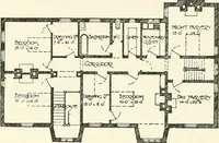 An illustration from The modern home : a book of British domestic architectvre for moderate incomes; a companion volvme to "The British home of to-day" (1906)