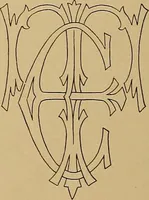 An illustration from Modern lettering, artistic and practical; a thorough and practical text-book for use in schools and colleges and for the self-instruction of architects, artists, decorators and sign writers; the construction of pen and ink designs for commercial uses; advertisements, letter heads, business cards, inscriptions, memorials, resolutions, etc. (1913)