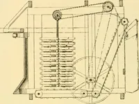 An illustration from Modern mechanism, exhibiting the latest progress in machines, motors, and the transmission of power, being a supplementary volume to Appletons' cyclopaedia of applied mechanics (1892)