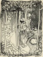 An illustration from Modern pen drawings: European and American; (1901)
