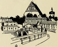 An illustration from Modern pen drawings: European and American; (1901)