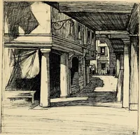 An illustration from Modern pen drawings: European and American; (1901)
