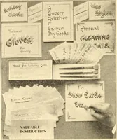 Picture 19 of 23 from Modern show card lettering, designs and advertising phases; (1906), leaf 101