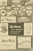 An illustration from Modern show card lettering, designs and advertising phases; (1906)