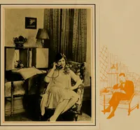 An illustration from Modern telephone service for the home. (1920)