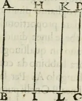 An illustration from Modo del dividere l'allvvioni da qvello di Bartolo, et de gli agrimensori diverso. Mostrato con ragioni mathematiche & con pratica (1579)