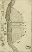 An illustration from Modo del dividere l'allvvioni da qvello di Bartolo, et de gli agrimensori diverso. Mostrato con ragioni mathematiche & con pratica (1579)