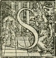 An illustration from Modo del dividere l'allvvioni da qvello di Bartolo, et de gli agrimensori diverso. Mostrato con ragioni mathematiche & con pratica (1579)
