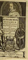 Picture 1 of 25 from Monarchia Hispanica ofte Een reys-beschryvinge, aller koninckrijken, vorstendommen, landen ende steden, door de gantsche werelt verspreyt, en onder der Spaenscher koningen gebiedt staende. (1659), leaf 7