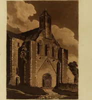 An illustration from Monastic and baronial remains, with other interesting fragments of antiquity, in England, Wales, and Scotland : illustrated by upwards of one hundred plates (1816)