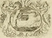 An illustration from Mondo simbolico : formato d'imprese scelte, spiegate, ed illustrate con sentenze ed eruditioni, sacre e profane : in questa impressione da mille e mille parti ampliato (1669)