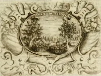 An illustration from Mondo simbolico : formato d'imprese scelte, spiegate, ed illustrate con sentenze ed eruditioni, sacre e profane : in questa impressione da mille e mille parti ampliato (1669)