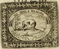 An illustration from Mondo simbolico, o sia, Vniuersita' d'imprese scelte, spiegate, ed' illustrate con sentenze ed eruditioni sacre e profane (1653)