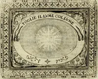 An illustration from Mondo simbolico, o sia, Vniuersita' d'imprese scelte, spiegate, ed' illustrate con sentenze ed eruditioni sacre e profane (1653)