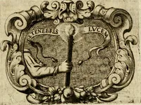An illustration from Mondo simbolico, o sia, Vniuersita' d'imprese scelte, spiegate, ed' illustrate con sentenze ed eruditioni sacre e profane (1653)