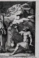 Picture 6 of 7 from Monocromata In Constantiniana Vaticani Aula ab artifice summo Iulio Pippio Romano in fimbrijs parietinarum iconum, Clementis VII iussu, elaborata, vetustate pene consumpta, Petrus Sanctes Bartolus a se delineata in aes aquà incidit simulq. a temporis iniurijs vindicavit (1655), leaf 41