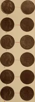 An illustration from Monograph of United States cents and half cents issued between the years 1793 and 1857: to which is added a table of the principal coins, tokens, jetons, medalets, patterns of coinage and Washington pieces, generally classified under the head of colonial coins. A contribution to the numismatic history of the United States (1878)