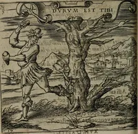 An illustration from Monumenta emblematorum Christianorum virtutum : tum politicarum, tum oeconomicarum chorum centuria una adumbrantia. ... (1619)