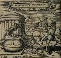 An illustration from Monumenta emblematorum Christianorum virtutum : tum politicarum, tum oeconomicarum chorum centuria una adumbrantia. ... (1619)