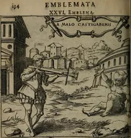 An illustration from Monumenta emblematorum Christianorum virtutum : tum politicarum, tum oeconomicarum chorum centuria una adumbrantia. ... (1619)