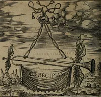 An illustration from Monumenta emblematorum Christianorum virtutum : tum politicarum, tum oeconomicarum chorum centuria una adumbrantia. ... (1619)