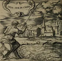 An illustration from Monumenta emblematorum Christianorum virtutum : tum politicarum, tum oeconomicarum chorum centuria una adumbrantia. ... (1619)